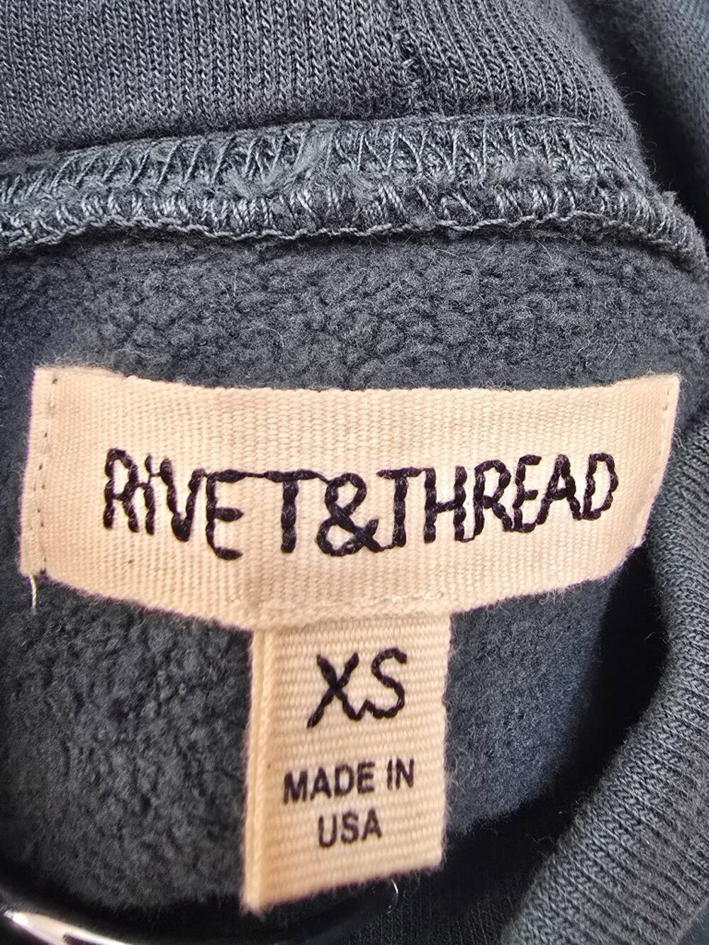 Madewell Rivet & Thread LA Turtleneck Sweatshirt: Garment-Dyed - Steel Green - Picture 5 of 7